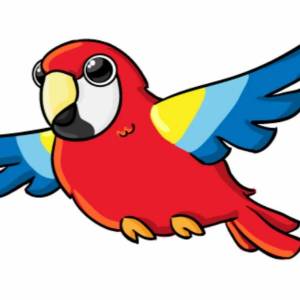 Раскраска попугай для детей 3 4 лет #27 #455998