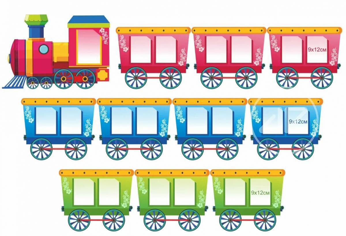 Поезд с вагонами для детей #5