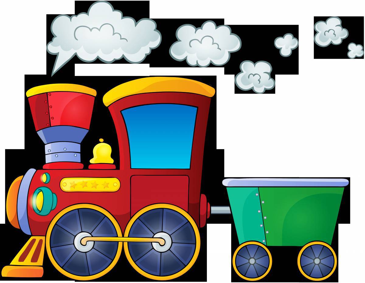 Поезд с вагонами для детей #12