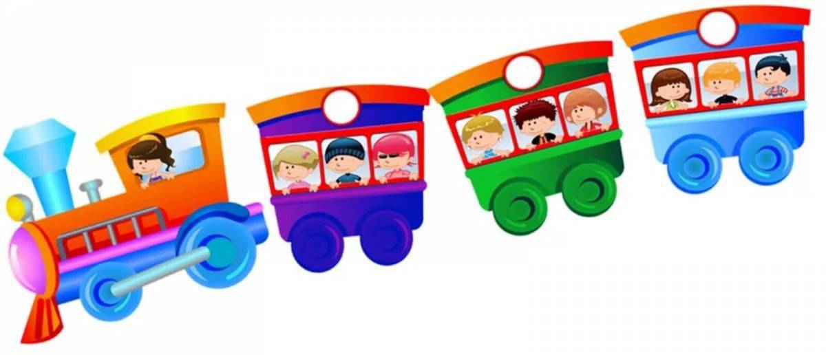 Поезд с вагонами для детей #15