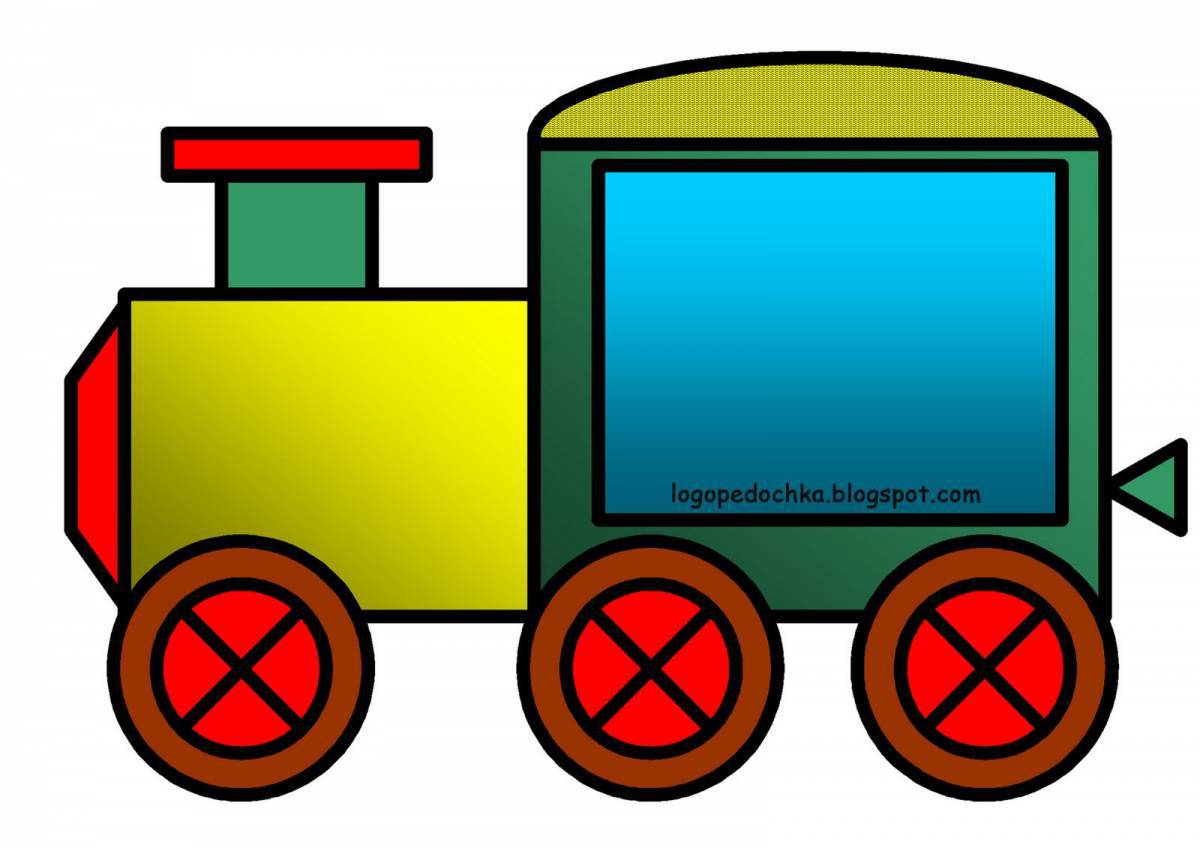 Поезд с вагонами для детей #30