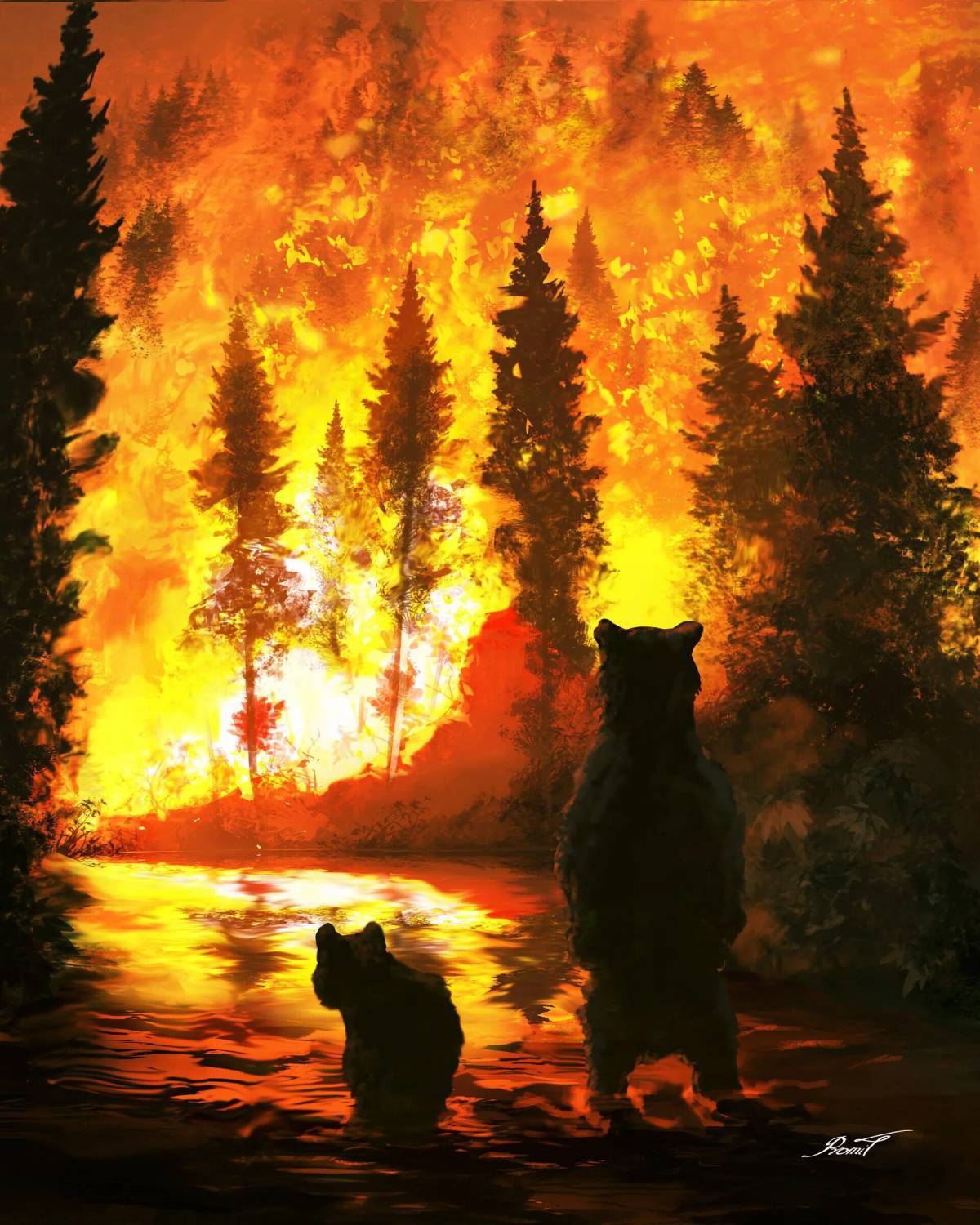 Пожар в лесу #38