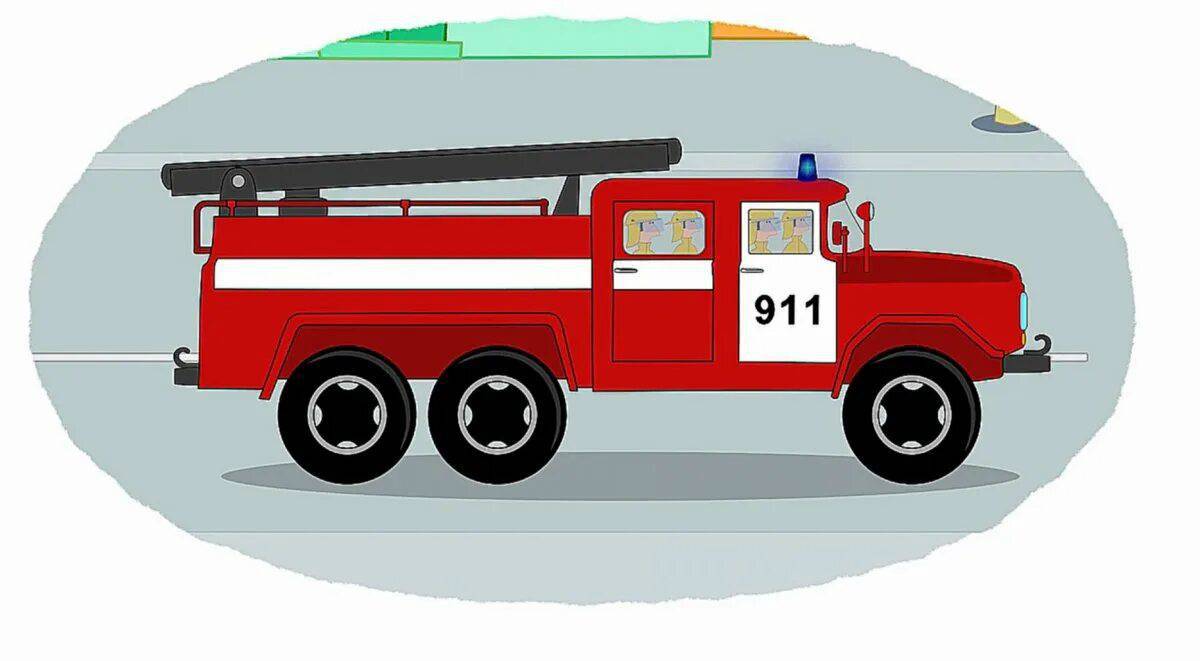 Пожарная машина для детей 4 5 лет #28