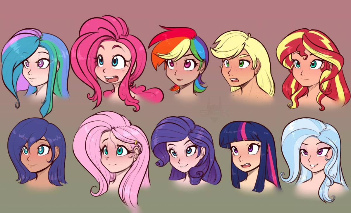 Картинки my little pony люди