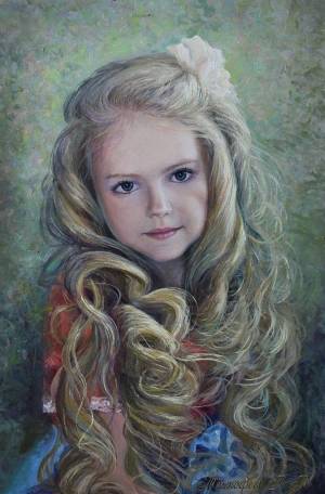 Раскраска портрет девочки #7 #456460