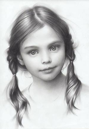 Раскраска портрет девочки #11 #456464