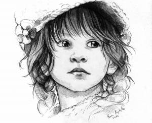 Раскраска портрет девочки #16 #456469
