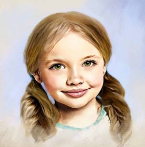 Раскраска портрет девочки #26 #456479