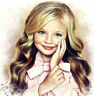 Раскраска портрет девочки #33 #456486