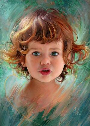 Раскраска портрет для детей #12 #456536