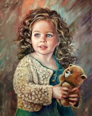 Раскраска портрет для детей #31 #456555