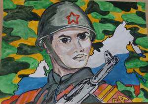 Раскраска портрет солдата #8 #456610