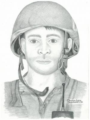 Раскраска портрет солдата #11 #456613