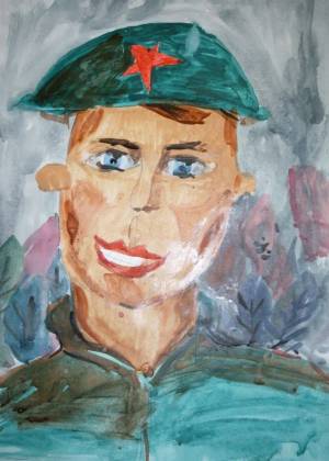 Раскраска портрет солдата #24 #456626