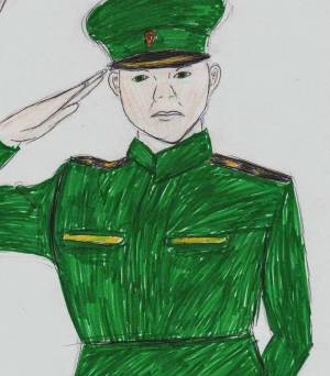 Раскраска портрет солдата #28 #456630