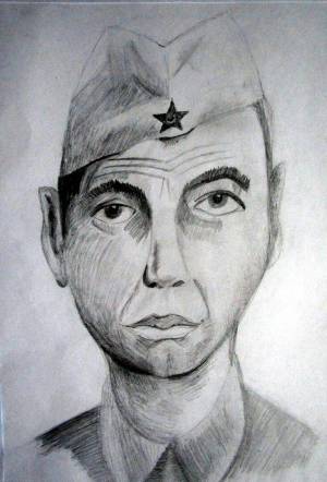 Раскраска портрет солдата #35 #456637