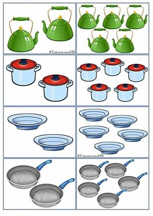 Раскраска посуда для дошкольников #6 #457252