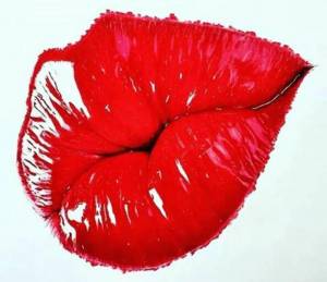 Раскраска поцелуй губы #13 #457394