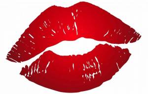 Раскраска поцелуй губы #22 #457403