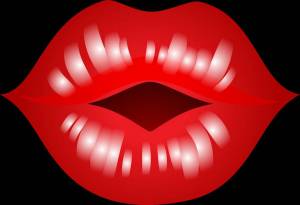 Раскраска поцелуй губы #32 #457413
