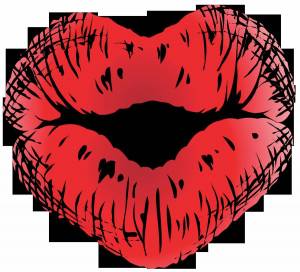 Раскраска поцелуй губы #33 #457414