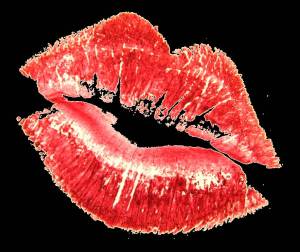 Раскраска поцелуй губы #34 #457415