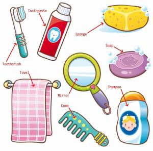 Раскраска предметы личной гигиены для детей #1 #458522