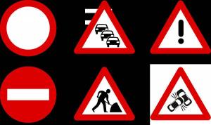 Раскраска предупреждающие знаки дорожного движения #4 #458673