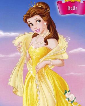Раскраска принцесса белль #5 #459772