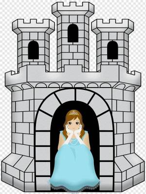 Раскраска принцесса в замке #20 #459815