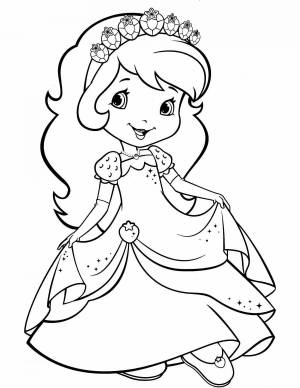 Раскраска принцесса для детей 7 лет #3 #459837
