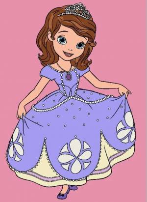 Раскраска принцесса для детей 7 лет #13 #459847
