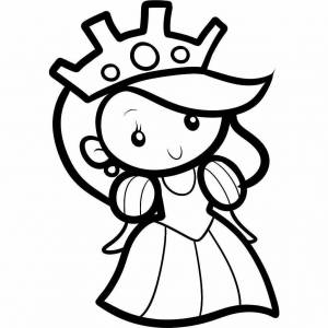 Раскраска принцесса для детей 7 лет #39 #459873