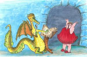 Раскраска принцесса и дракон #5 #459909