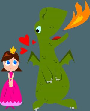 Раскраска принцесса и дракон #8 #459912