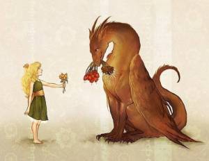 Раскраска принцесса и дракон #9 #459913