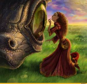 Раскраска принцесса и дракон #11 #459915