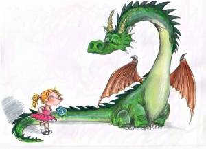 Раскраска принцесса и дракон #12 #459916