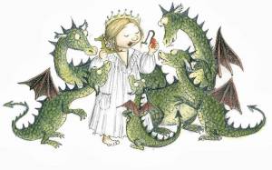 Раскраска принцесса и дракон #34 #459938