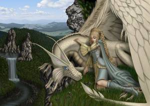 Раскраска принцесса и дракон #36 #459940