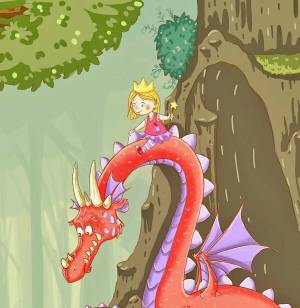 Раскраска принцесса и дракон #37 #459941