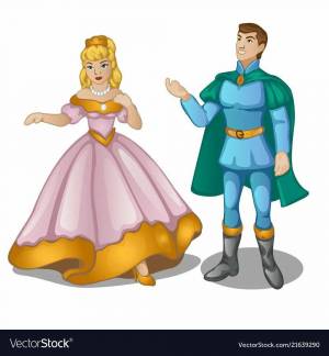 Раскраска принцесса и принц для детей #4 #459983