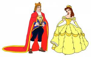 Раскраска принцесса и принц для детей #10 #459989