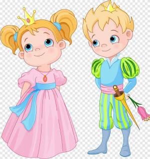 Раскраска принцесса и принц для детей #11 #459990