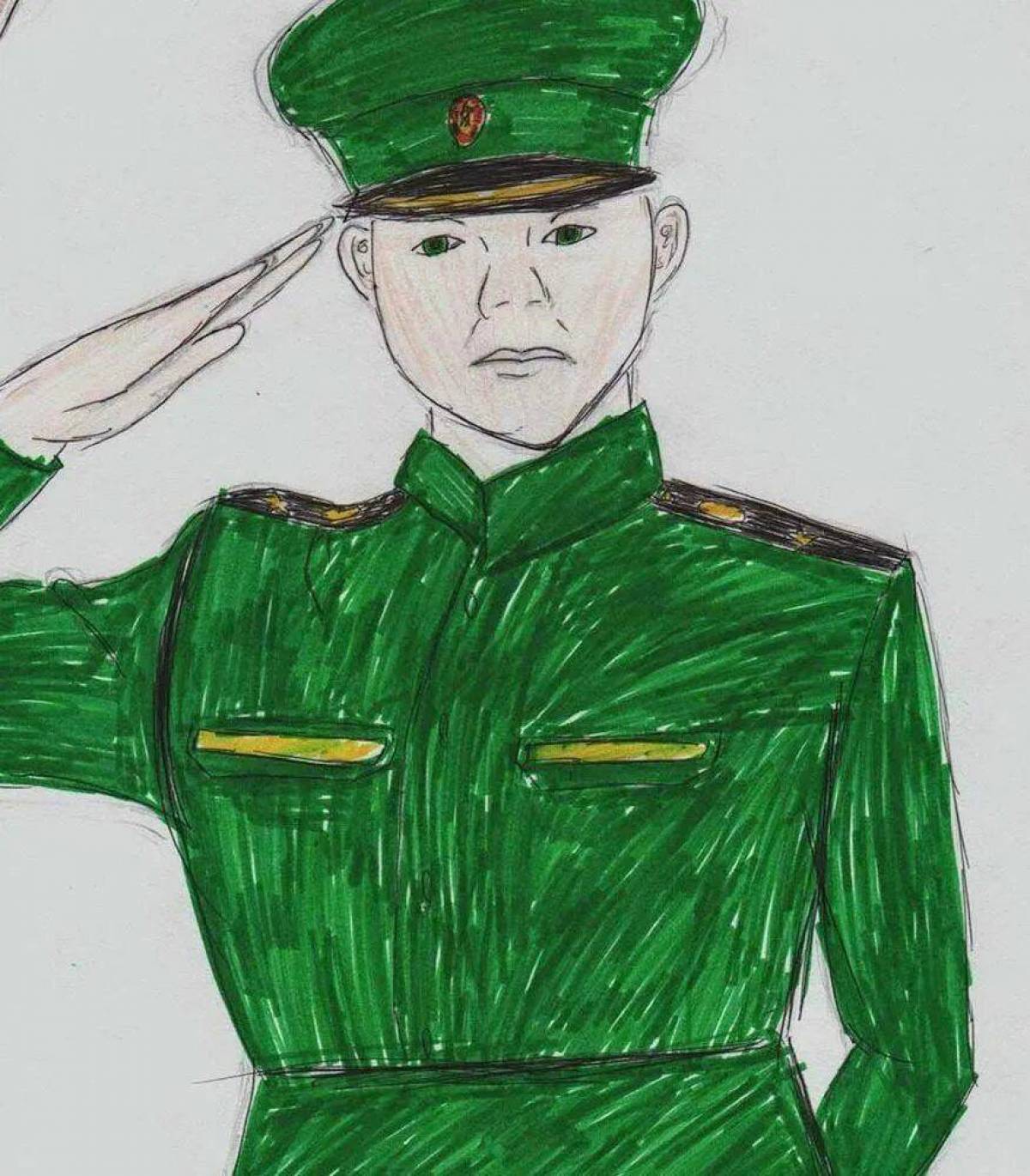 Портрет солдата #28