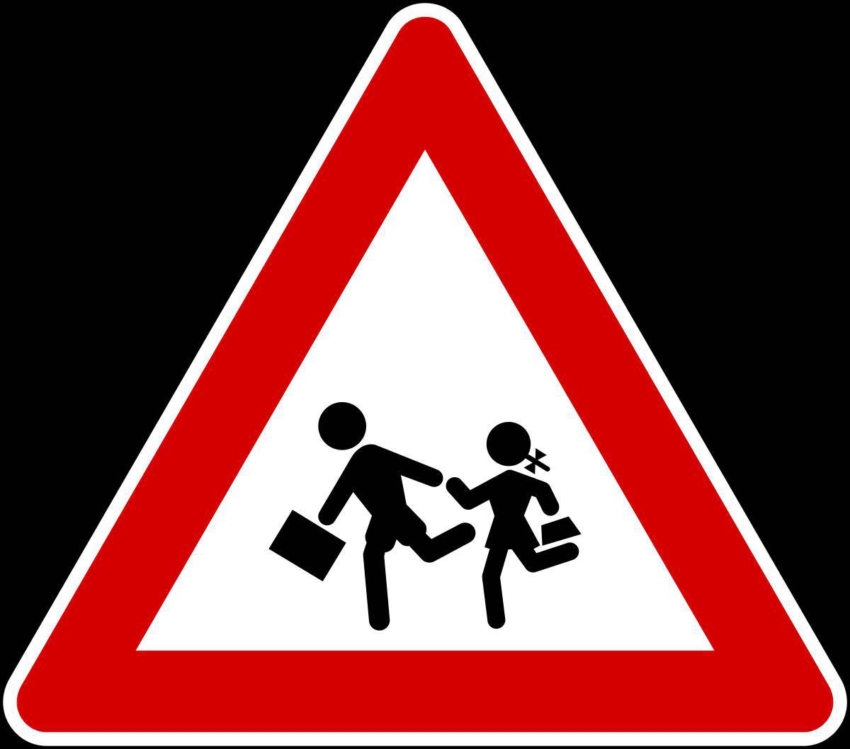 Предупреждающие дорожные знаки для детей #7