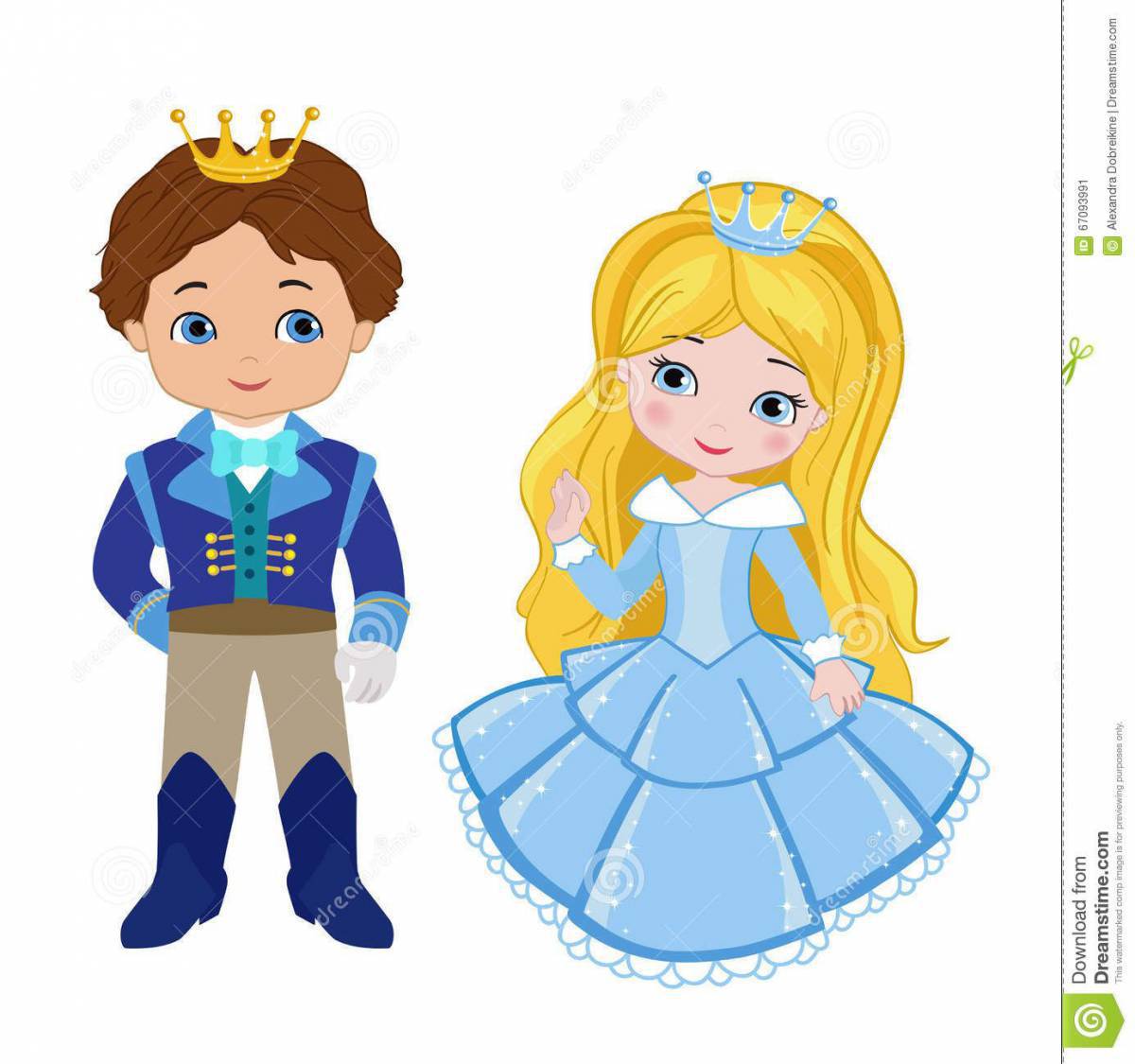 Принцесса и принц для детей #1