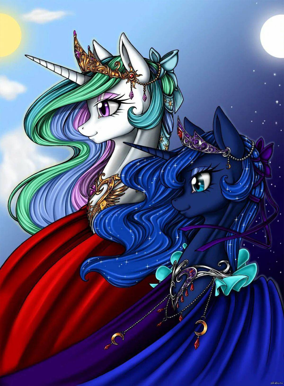 фото принцессы селестия и принцесса луны