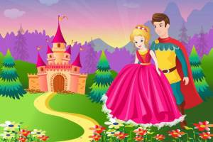 Раскраска принцесса и принц для детей #31 #460010