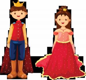 Раскраска принцесса и принц для детей #36 #460015